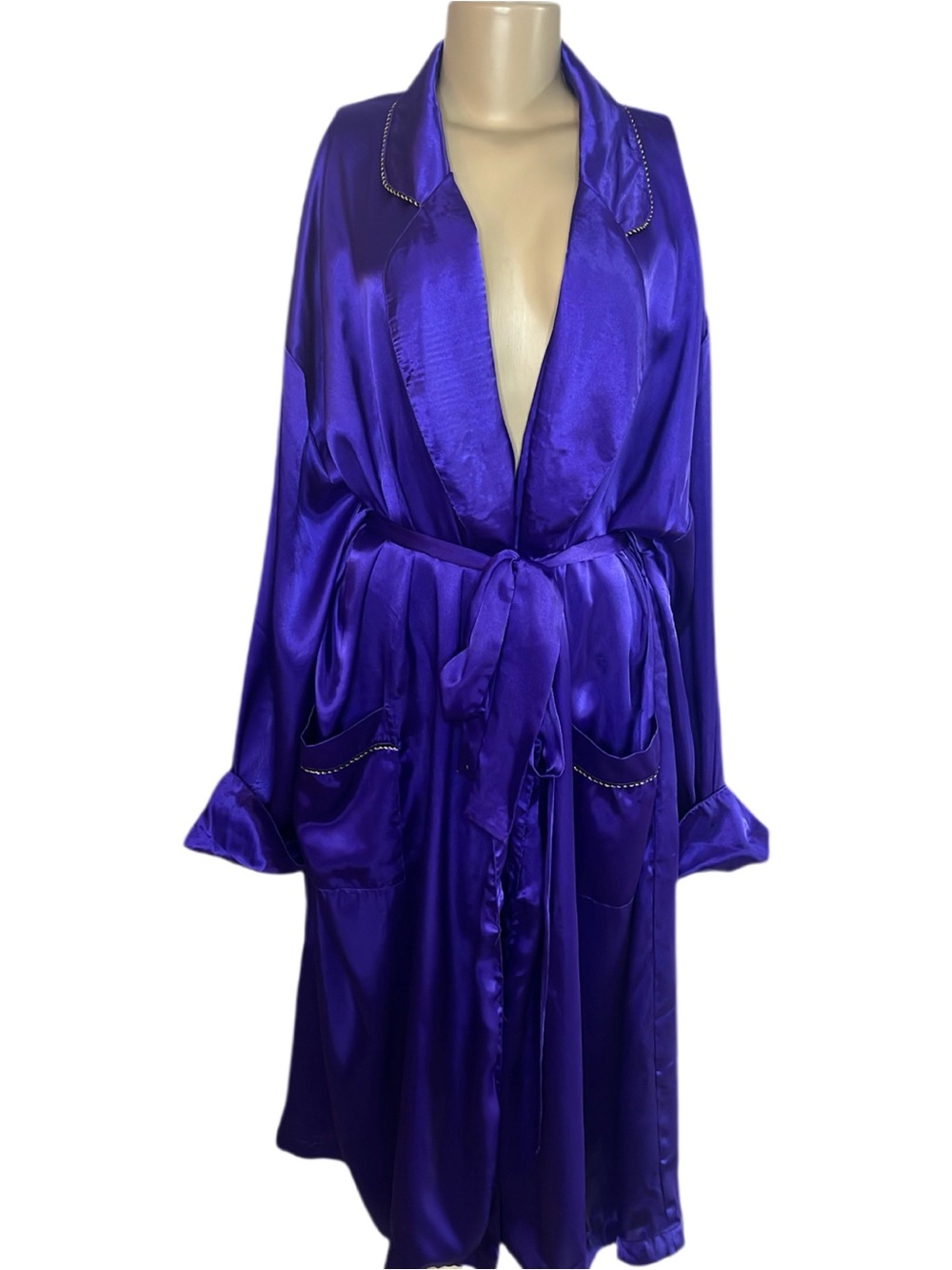 Vintage Solange Purple Evening Robe